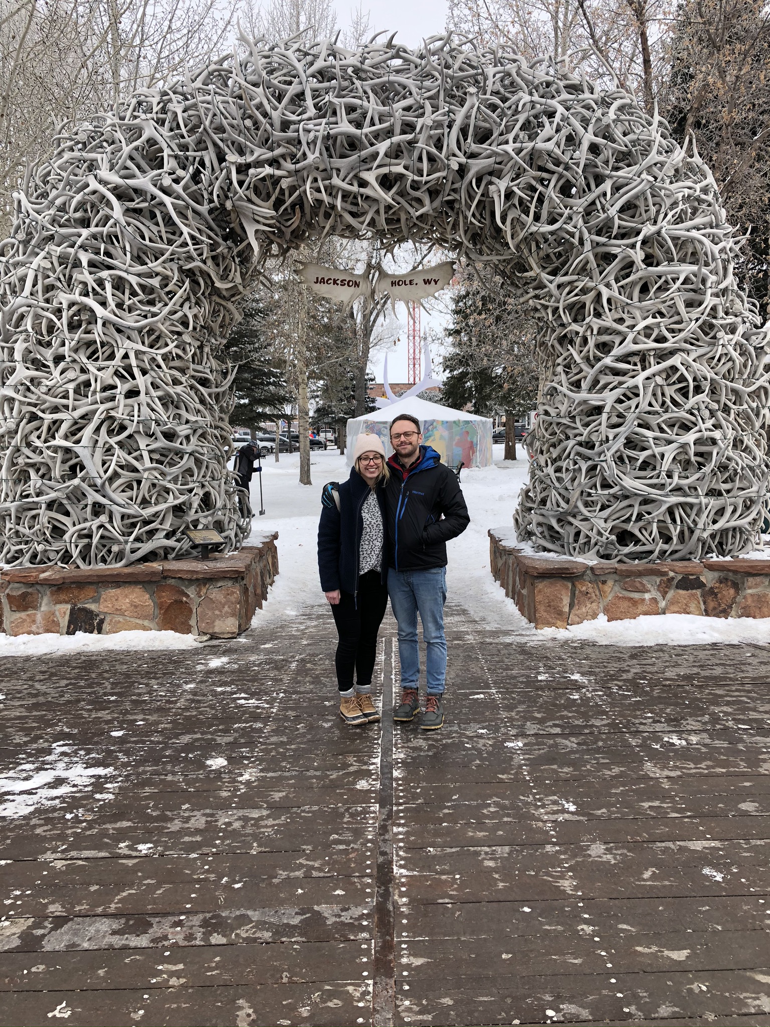 The Jackson Hole Antler Arches