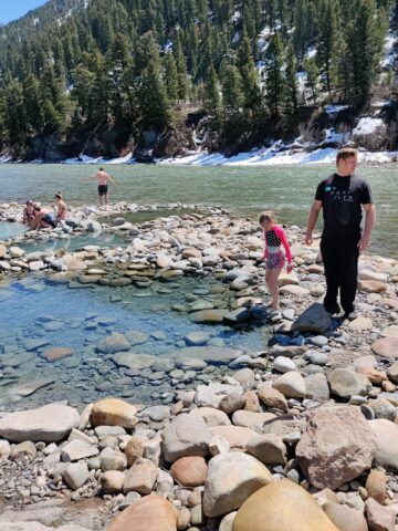 Second set of hot springs at the Free Astoria Hot Springs.