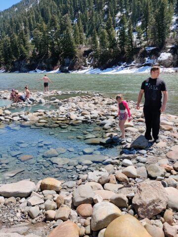 Second set of hot springs at the Free Astoria Hot Springs.