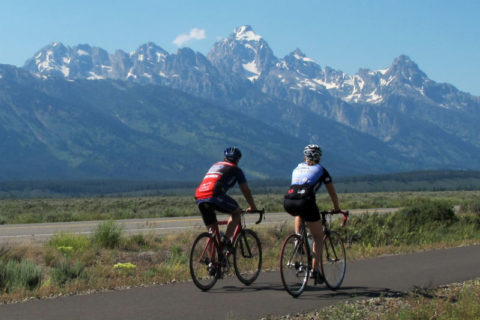 biking tetons