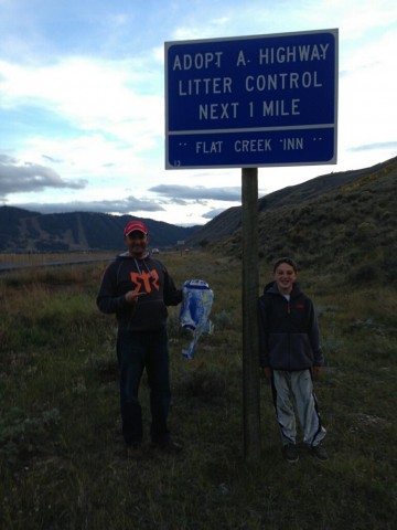 Yup, we're cleaning up the highway.